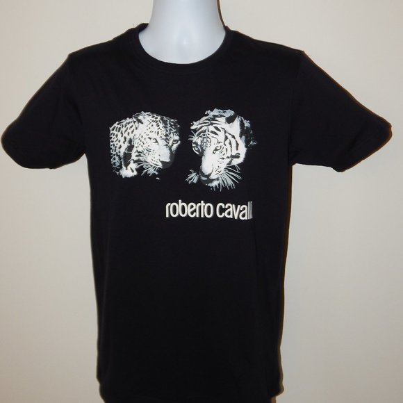 ROBERTO CAVALLI SIGNATURE WILD ANIMALS GRAPHIC TEE - Picture 1 of 4